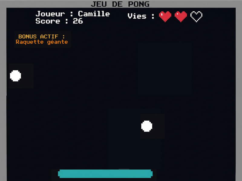 Pong Python partie